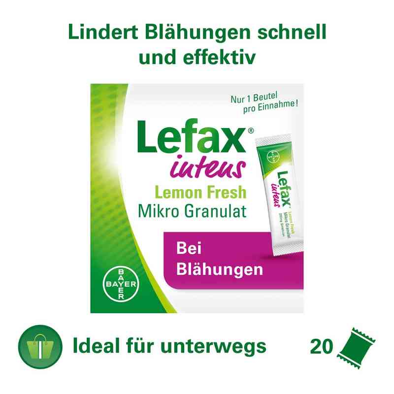 Lefax intens Lemon Fresh Mikro Granul.250 mg Sim. 20 stk